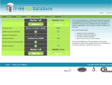 Tablet Screenshot of freemysqldatabase.com